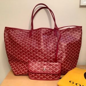 Goyard Red St. Louis Tote GM
